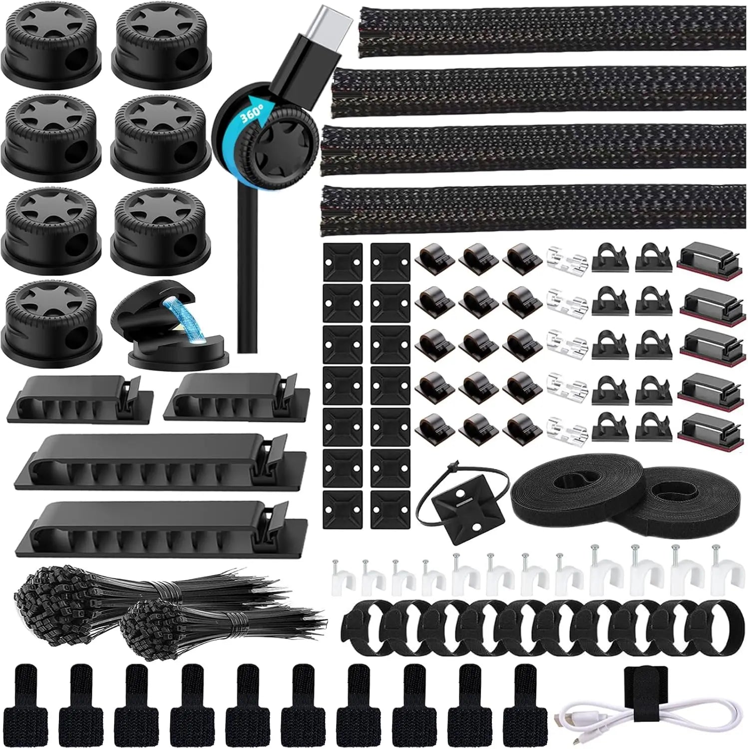 328PCS Cable Management Kit