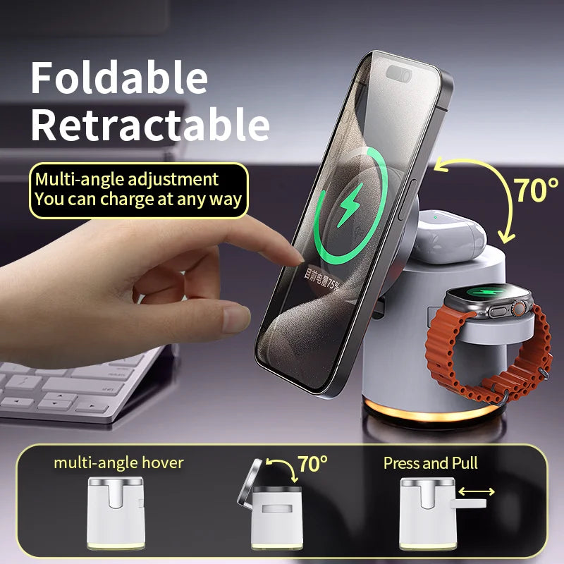 3-in-1 Qi2 Wireless Charging Station