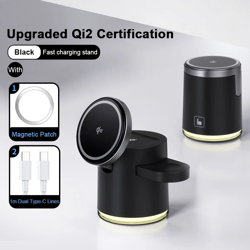 3-in-1 Qi2 Wireless Charging Station