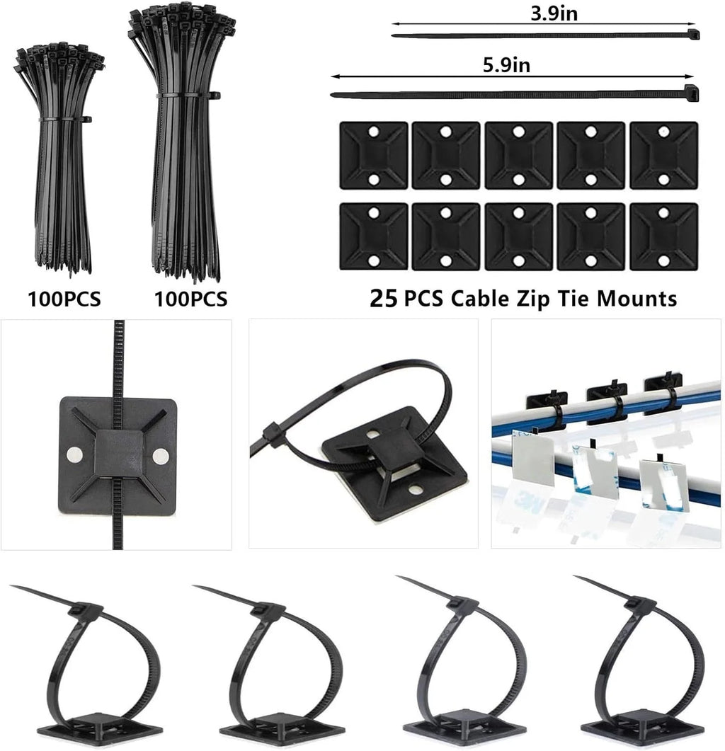 328PCS Cable Management Kit